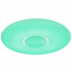 Plafonnier Globo SULLY LED Blanc, 1 lumière, Télécommandes, Changeur de couleurs