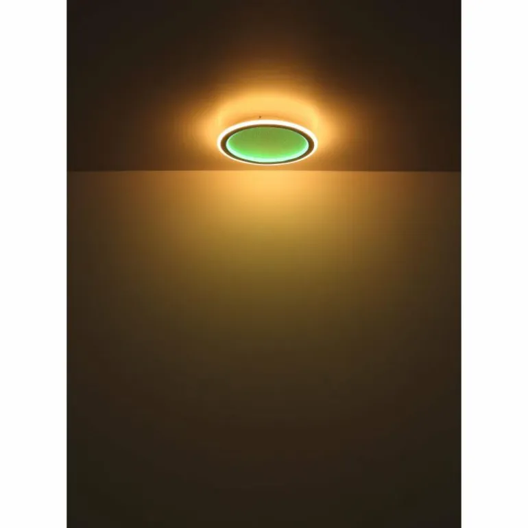 Plafonnier Globo TINI LED Blanc, 2 lumières, Télécommandes, Changeur de couleurs