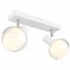 Plafonnier Globo TOKKI Blanc, 2 lumières