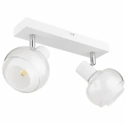 Plafonnier Globo TOKKI Blanc, 2 lumières
