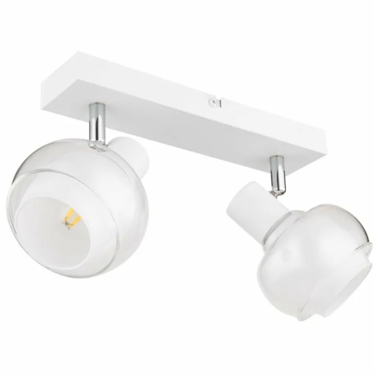 Plafonnier Globo TOKKI Blanc, 2 lumières