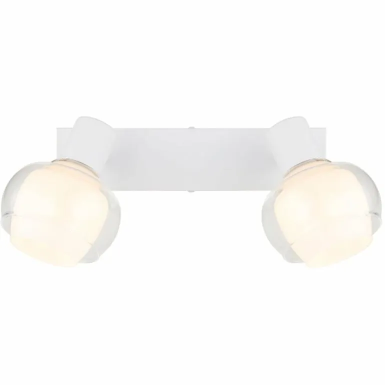Plafonnier Globo TOKKI Blanc, 2 lumières
