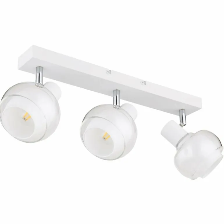 Plafonnier Globo TOKKI Blanc, 3 lumières