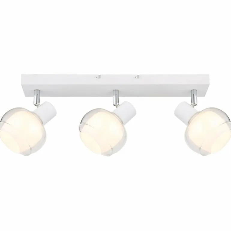 Plafonnier Globo TOKKI Blanc, 3 lumières