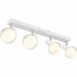 Plafonnier Globo TOKKI Blanc, 4 lumières