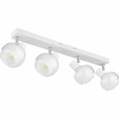 Plafonnier Globo TOKKI Blanc, 4 lumières