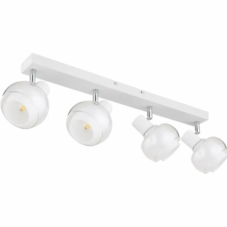 Plafonnier Globo TOKKI Blanc, 4 lumières