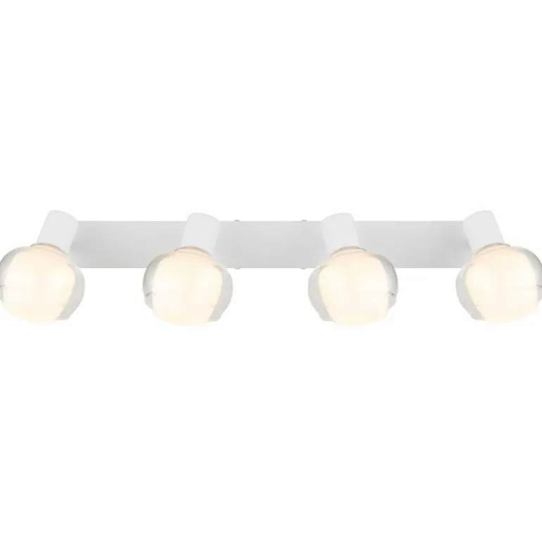 Plafonnier Globo TOKKI Blanc, 4 lumières