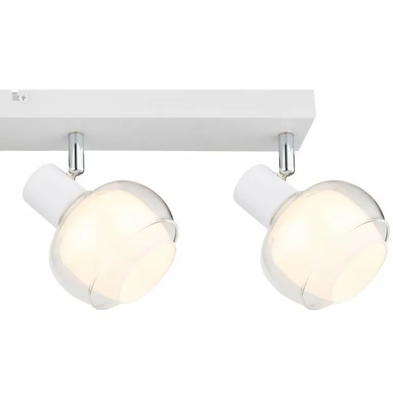 Plafonnier Globo TOKKI Blanc, 4 lumières