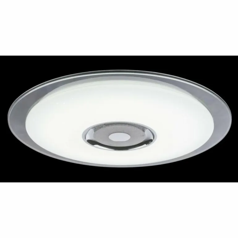 Plafonnier Globo TUNE LED Blanc, 2 lumières, Télécommandes, Changeur de couleurs