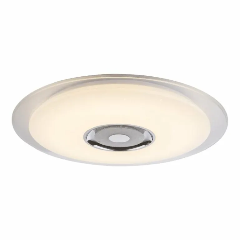 Plafonnier Globo TUNE LED Blanc, 2 lumières, Télécommandes, Changeur de couleurs
