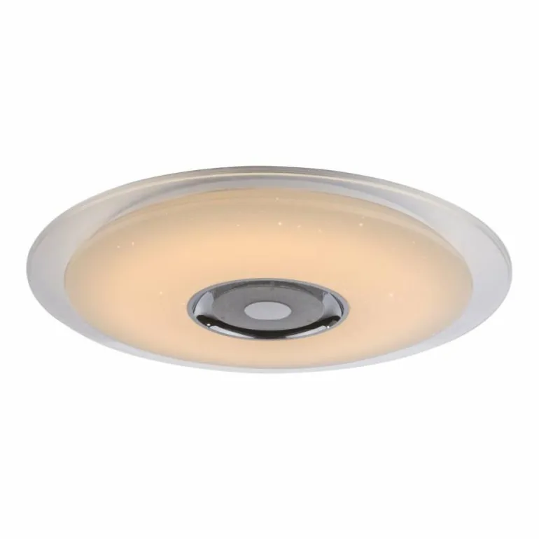 Plafonnier Globo TUNE LED Blanc, 2 lumières, Télécommandes, Changeur de couleurs
