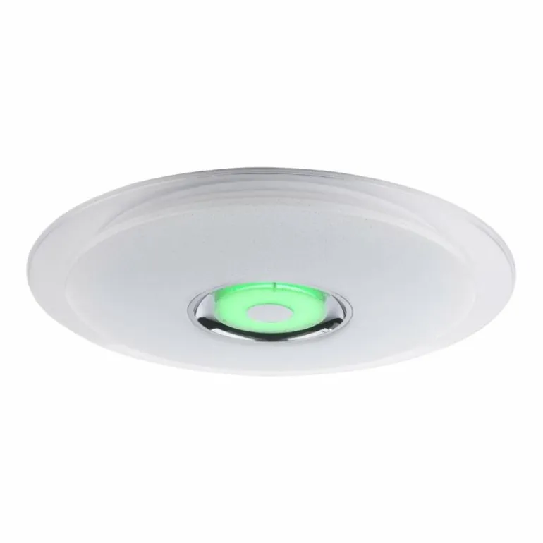 Plafonnier Globo TUNE LED Blanc, 2 lumières, Télécommandes, Changeur de couleurs