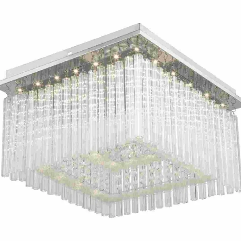 Plafonnier Globo Vince LED Chrome, 1 lumière