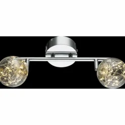 Plafonnier Globo XMAS LED Nickel mat, 2 lumières