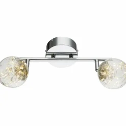 Plafonnier Globo XMAS LED Nickel mat, 2 lumières