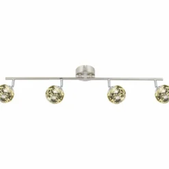 Plafonnier Globo XMAS LED Nickel mat, 4 lumières