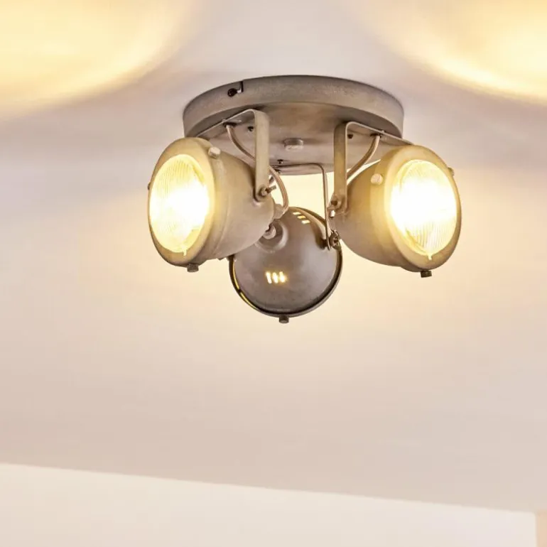 Plafonnier Glostrup LED Gris, 3 lumières