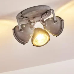 Plafonnier Glostrup LED Gris, 3 lumières