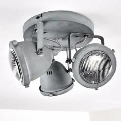 Plafonnier Glostrup LED Gris, 3 lumières