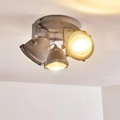 Plafonnier Glostrup LED Gris, 3 lumières
