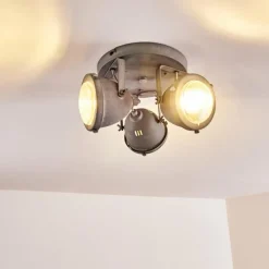 Plafonnier Glostrup LED Gris, 3 lumières