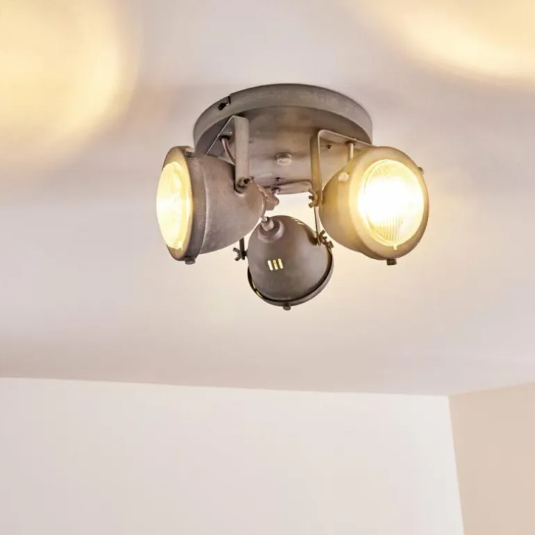 Plafonnier Glostrup LED Gris, 3 lumières