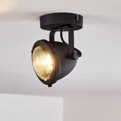 Plafonnier Glostrup LED Noir, 1 lumière