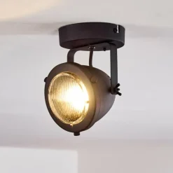 Plafonnier Glostrup LED Noir, 1 lumière