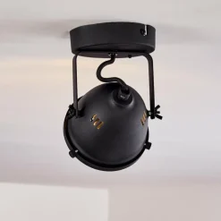 Plafonnier Glostrup LED Noir, 1 lumière