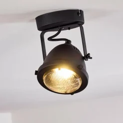 Plafonnier Glostrup LED Noir, 1 lumière