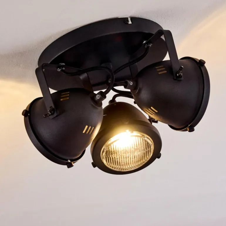 Plafonnier Glostrup LED Noir, 3 lumières