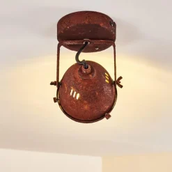 Plafonnier Glostrup LED Rouille, 1 lumière