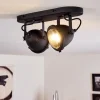 Plafonnier Glostrup Noir, 2 lumières