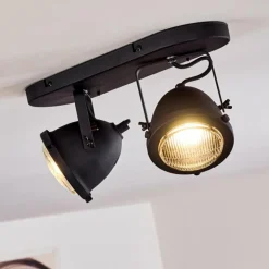 Plafonnier Glostrup Noir, 2 lumières