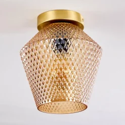 Plafonnier Gombua Laiton, 1 lumière