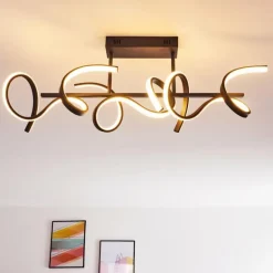 Plafonnier Gora LED Noir, 3 lumières