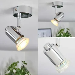 Plafonnier Grafberg Chrome, 1 lumière