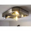 Plafonnier Granada LED Nickel mat, 4 lumières