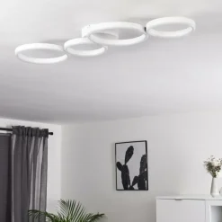 Plafonnier Grasse LED Blanc, 1 lumière
