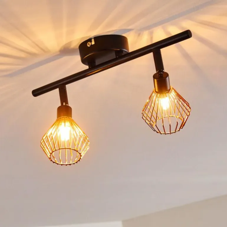 Plafonnier Grönhöj Noir, 2 lumières