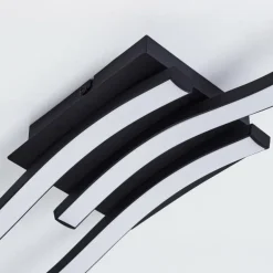 Plafonnier Grossari LED Noir, 3 lumières
