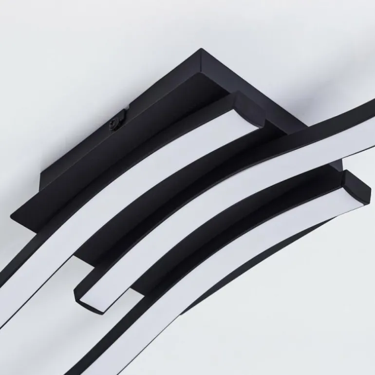 Plafonnier Grossari LED Noir, 3 lumières