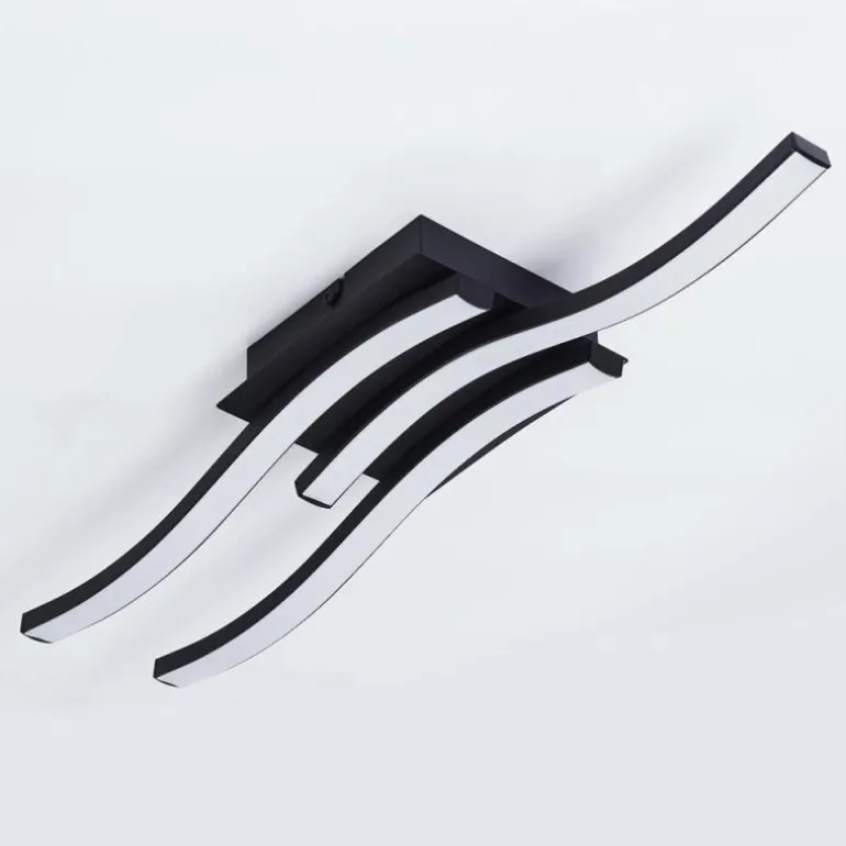 Plafonnier Grossari LED Noir, 3 lumières