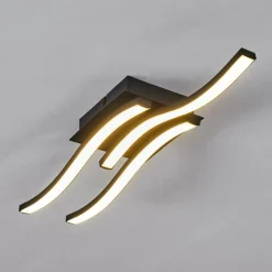 Plafonnier Grossari LED Noir, 3 lumières