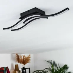 Plafonnier Grossari LED Noir, 3 lumières