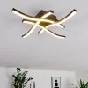 Plafonnier Grossarl LED Noir, 4 lumières