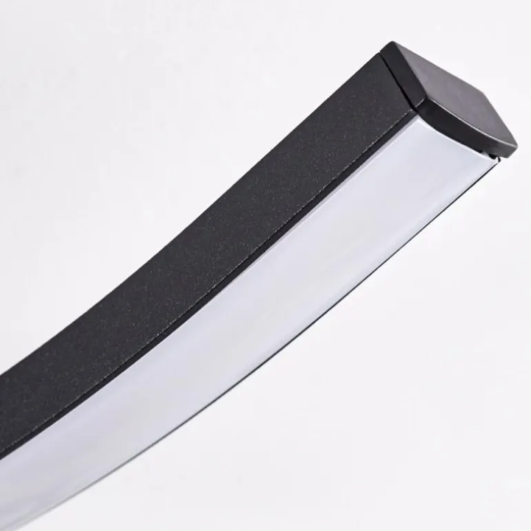 Plafonnier Grossarl LED Noir, 4 lumières