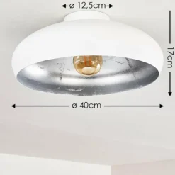 Plafonnier Guayo Aluminium, 1 lumière
