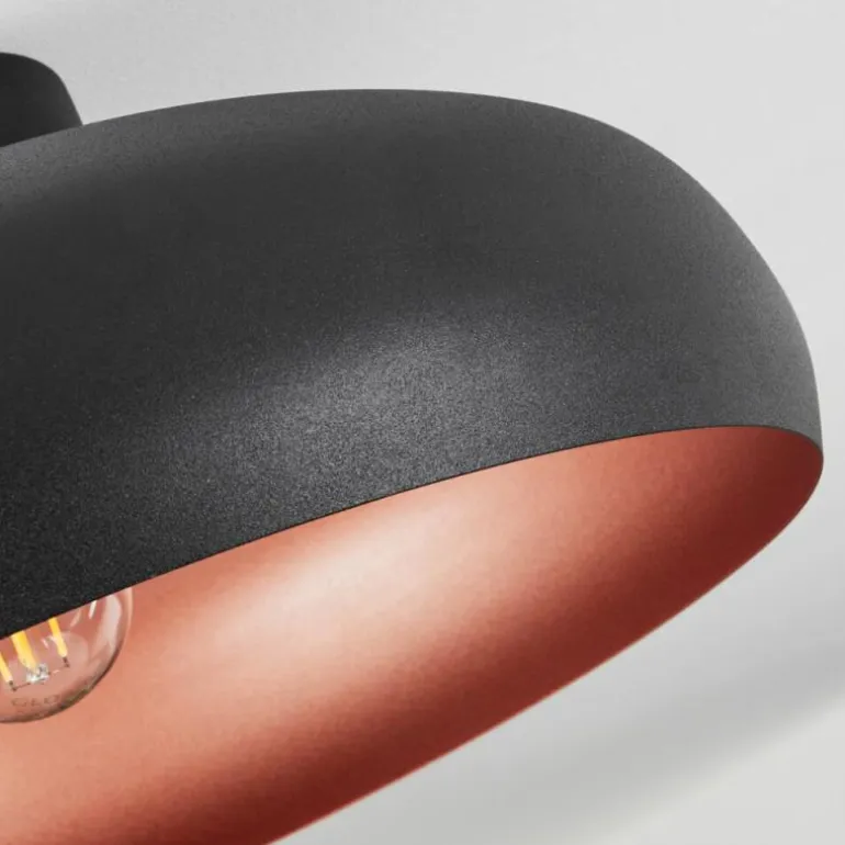 Plafonnier Guayo Noir, 1 lumière